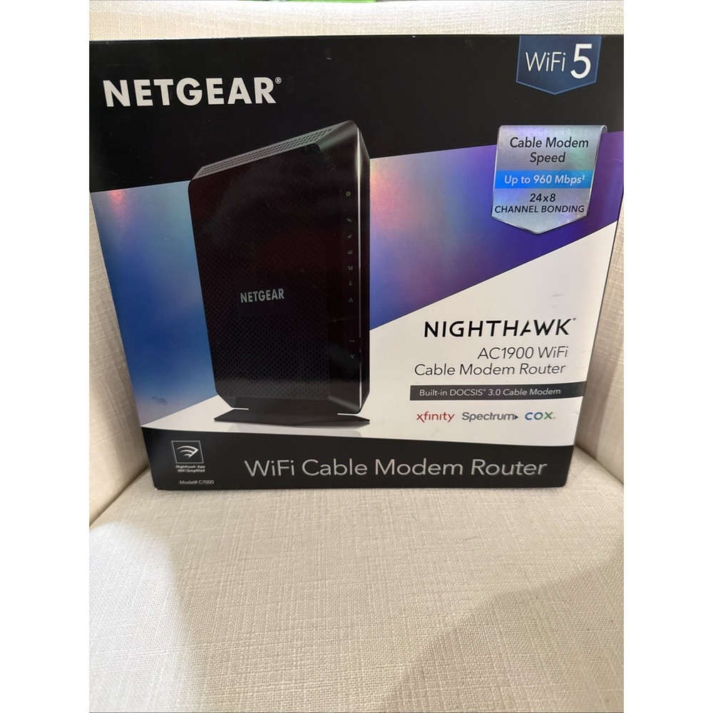 NETGEAR Nighthawk AC1900‎ 4 Wireless WiFi 5 Router Modem C7000v2 - Picture 5 of 9